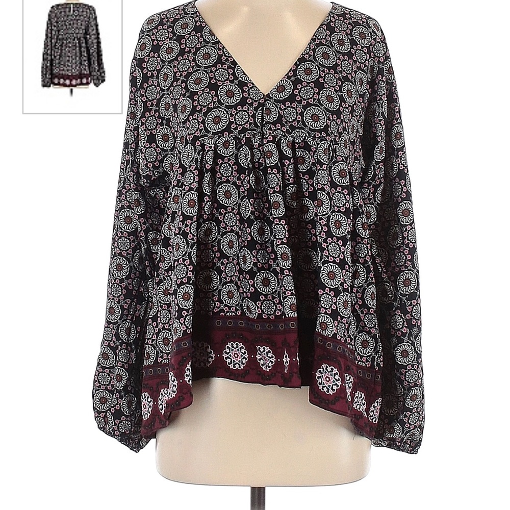 T Los Angeles Long Sleeve Blouse Size Small
